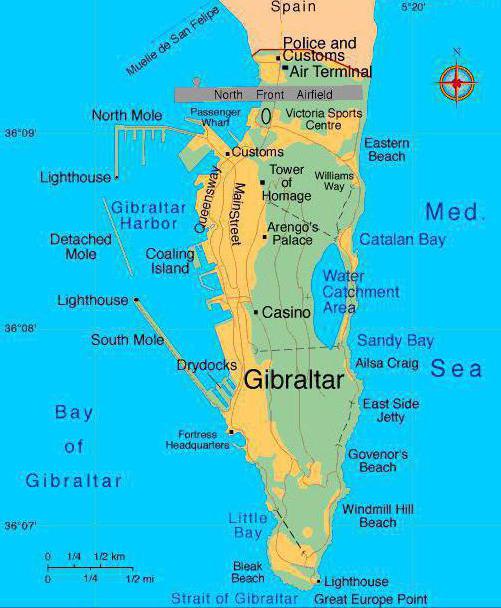 Hol van Gibraltár? Az állam rövid leírása